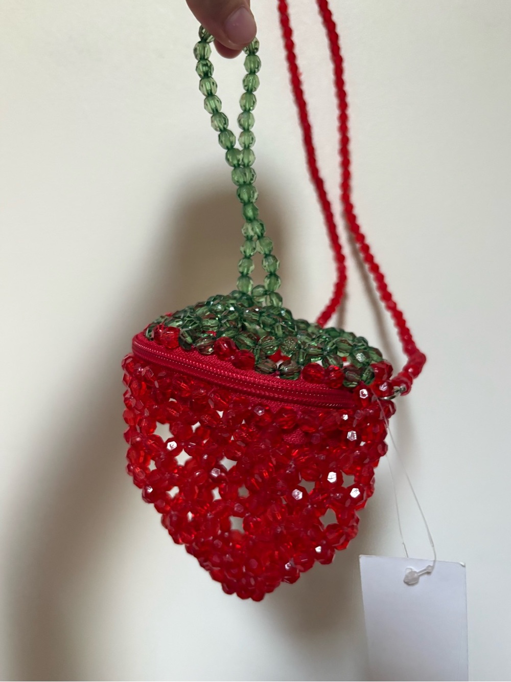 NWT Kimchi Blue Strawberry Beaded Crossbody Bag - Picture 6 of 13